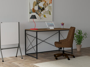 Стол Asir, 121х72х60 см, коричневый/черный цена и информация | Компьютерные, письменные столы | 220.lv