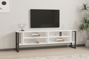 TV statīvs, Asir, 160x50,4x24,5 cm, balts цена и информация | Тумбы под телевизор | 220.lv