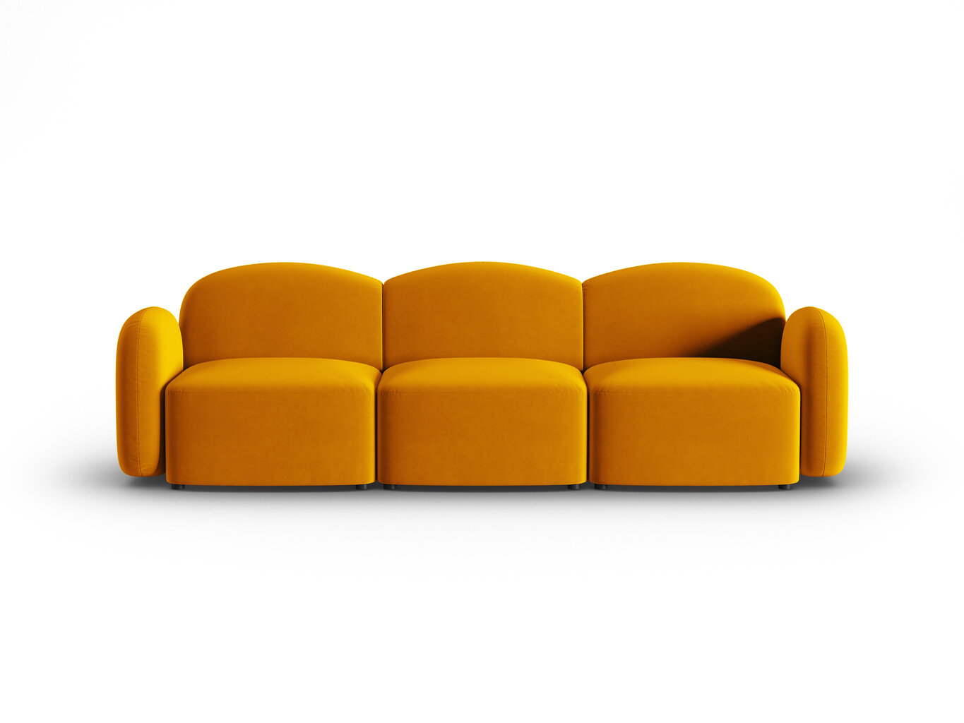 Dīvāns Interieurs 86 Laurent, dzeltens cena un informācija | Dīvāni | 220.lv