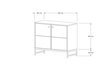 Konsoles galds Asir, 90x75x40 cm, bēšs/melns цена и информация | Konsoles galdiņi | 220.lv