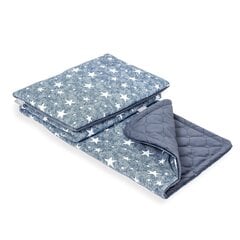 Комплект из подушки и одеяла CebaBaby Blue Stars, 75x100, 2 части цена и информация | Детское постельное бельё | 220.lv