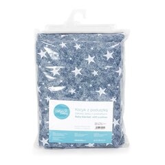 Комплект из подушки и одеяла CebaBaby Blue Stars, 75x100, 2 части цена и информация | Детское постельное бельё | 220.lv