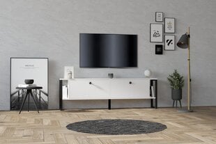 TV galdiņš Asir, 160x50,4x24,5 cm, balts цена и информация | Тумбы под телевизор | 220.lv