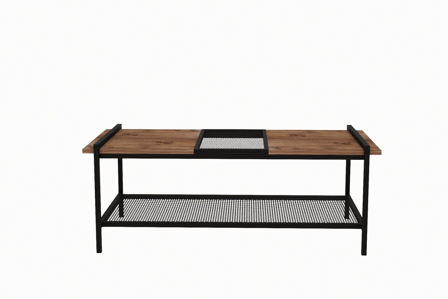 Kafijas galdiņš Asir, 120x45x54 cm, brūns/melns cena un informācija | Žurnālgaldiņi | 220.lv