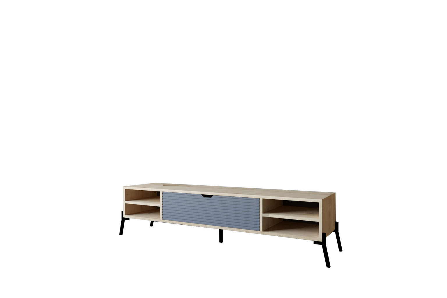 TV galdiņš Asir, 160x36x40 cm, gaiši brūns/pelēks cena un informācija | TV galdiņi | 220.lv