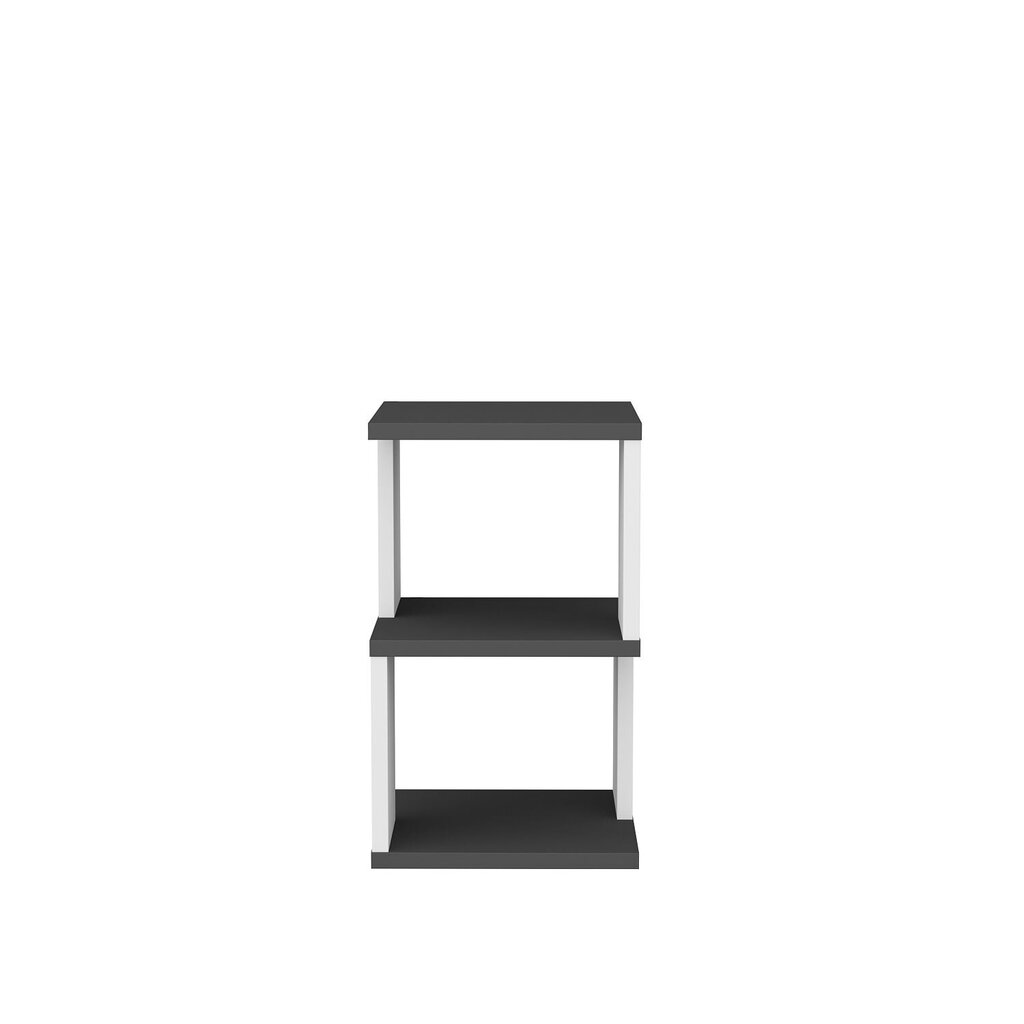 Naktsskapītis Asir, 29,6x29,6x49,4 cm, pelēks/balts cena un informācija | Naktsskapīši | 220.lv