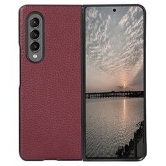 „Deluxe Leather“ чехол - бордовый (Galaxy Z Fold4) цена и информация | Чехлы для телефонов | 220.lv