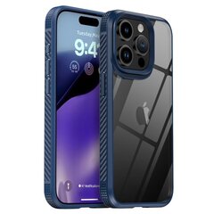 „IPAKY“ Fiber чехол - прозрачный/тёмно синий (iPhone 15 Pro Max) цена и информация | Чехлы для телефонов | 220.lv