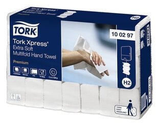 Листовые бумажные полотенца TORK Xpress Extra Multifold Premium, 100 листов, 2 слоя, целлюлоза 1 шт. цена и информация | Туалетная бумага, бумажные полотенца | 220.lv