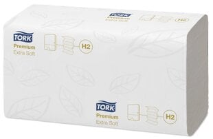 Листовые бумажные полотенца TORK Xpress Extra Multifold Premium, 100 листов, 2 слоя, целлюлоза 1 шт. цена и информация | Туалетная бумага, бумажные полотенца | 220.lv