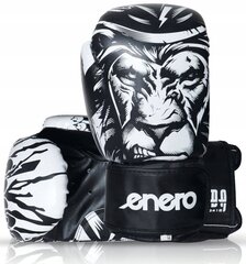 Боксерские перчатки Enero Tiger, черный/белый цвет цена и информация | Боевые искусства | 220.lv