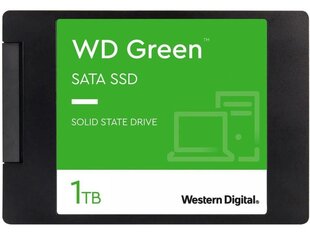 Western Digital Green WDS100T3G0A 1TB 2.5" SATA цена и информация | Внутренние жёсткие диски (HDD, SSD, Hybrid) | 220.lv
