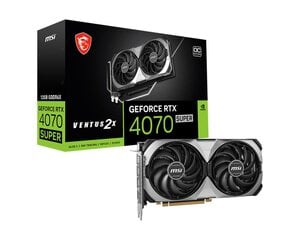 MSI GeForce RTX 4070 Super 12G Ventus 2X OC цена и информация | Видеокарты (GPU) | 220.lv