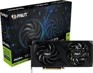 Palit GeForce RTX 4070 Super Dual (NED407S019K9-1043D) cena un informācija | Videokartes (GPU) | 220.lv