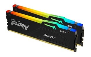 Kingston Fury Beast RGB (KF560C40BBAK2-64) cena un informācija | Operatīvā atmiņa (RAM) | 220.lv