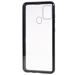 Frame magnētiskais pilnīgi aizsedzams apvalks - dzidrs Galaxy A21s cena un informācija | Telefonu vāciņi, maciņi | 220.lv