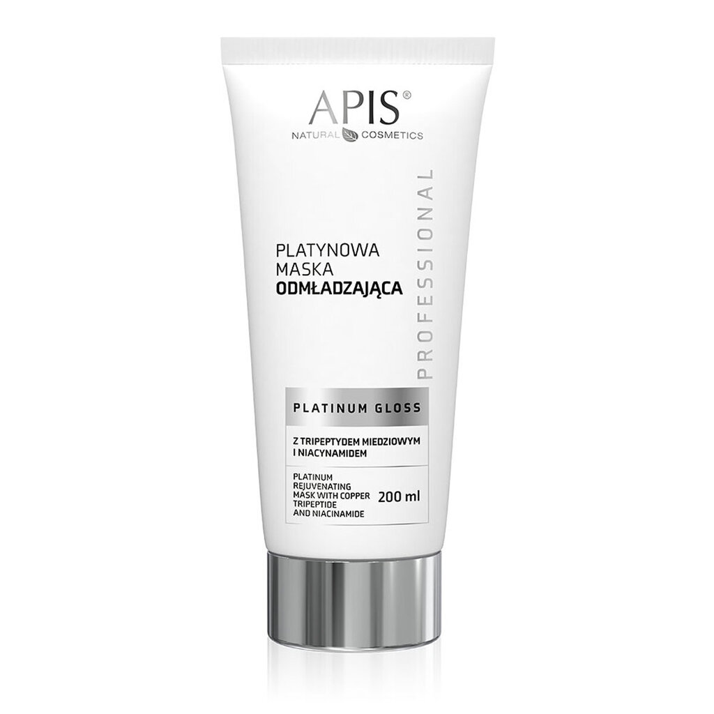 Atjaunojoša maska ar vara tripeptīdu un niacinamīdu Apis Platinum Gloss, 200 ml cena un informācija | Sejas maskas, acu maskas | 220.lv