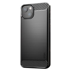 Твердый силиконовый чехол „Mofi“ Carbon (TPU) - чёрный (iPhone 13) цена и информация | Чехлы для телефонов | 220.lv