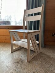 Krēsls, kāpnes un plaukts 3in1 Podhale, balts цена и информация | Полки | 220.lv