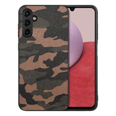 Кожаный чехол „Camouflage“ Pattern - коричневый (Galaxy A14 5G / A14 4G) цена и информация | Чехлы для телефонов | 220.lv