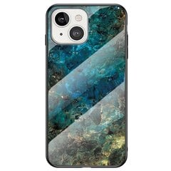 „Marble“ твердый силиконовый (TPU) чехол - синий (iPhone 13) цена и информация | Чехлы для телефонов | 220.lv
