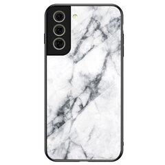 „Marble“ твердый силиконовый (TPU) чехол - белый (Galaxy S21 FE 5G) цена и информация | Чехлы для телефонов | 220.lv