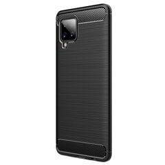 „Carbon“ твердый силиконовый чехол (TPU) - черный (Galaxy A42 5G) цена и информация | Чехлы для телефонов | 220.lv