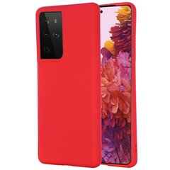 Твердый силиконовый чехол (TPU) „Shell“ - красный (Galaxy S21 Ultra) цена и информация | Чехлы для телефонов | 220.lv