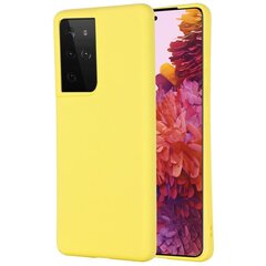 Shell cieta silikona TPU apvalks - dzeltens Galaxy S21 Ultra цена и информация | Чехлы для телефонов | 220.lv