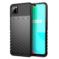 „Twill“  твердый силиконовый (TPU) чехол - чёрный (Realme C11) цена и информация | Чехлы для телефонов | 220.lv