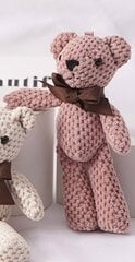 Plīša lācis, rozā, 15cm cena un informācija | Mīkstās (plīša) rotaļlietas | 220.lv
