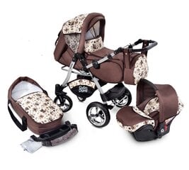 Universālie rati ar autokrēsliņu 3in1 Urbano Travel System, brown цена и информация | Коляски | 220.lv