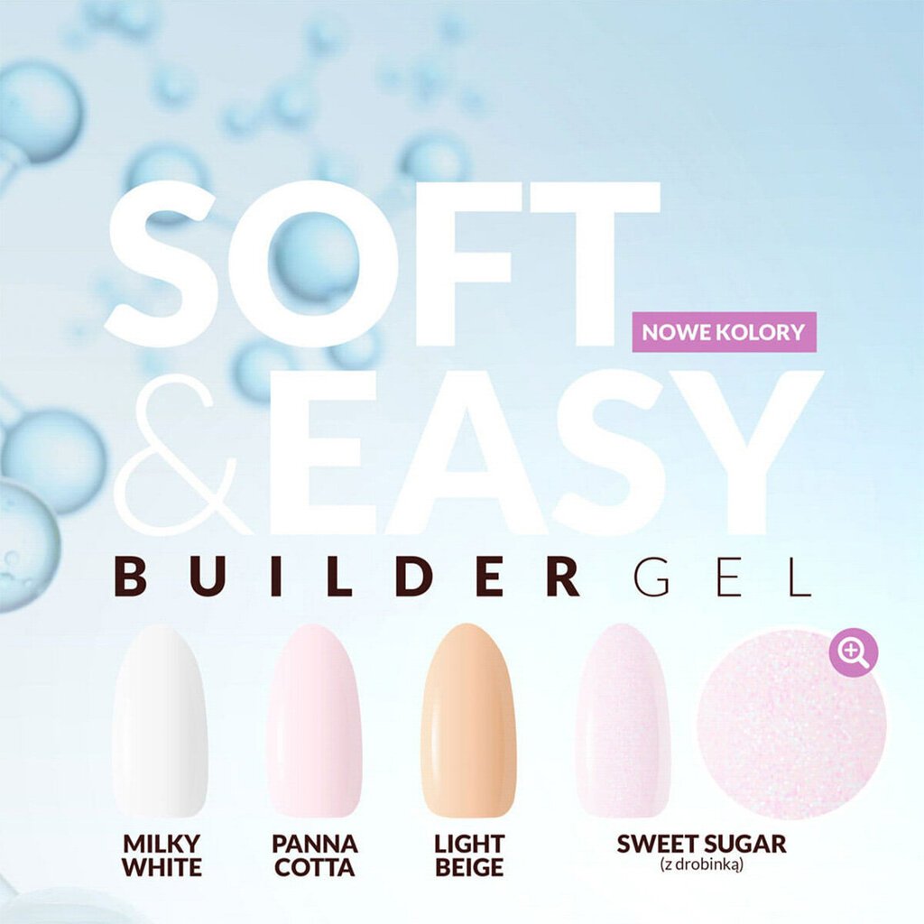 Gēls nagiem Claresa Soft&Easy Builder Gel UV/LED Sweet Sugar, 45g cena un informācija | Nagu lakas, stiprinātāji | 220.lv