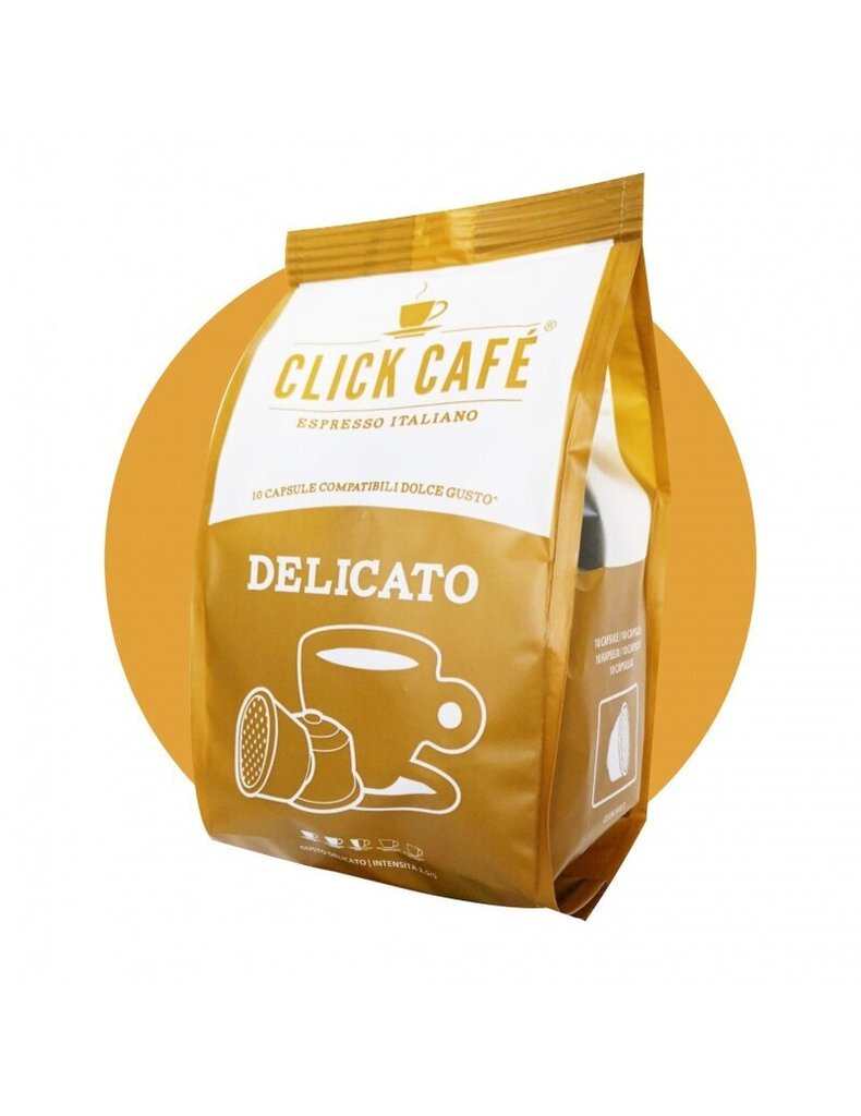 Clickcafe Delicato kafijas kapsulas Dolce Gusto kafijas automātiem, 100 gab. cena un informācija | Kafija, kakao | 220.lv