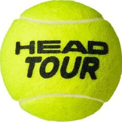 Tenisa bumbiņas Head Tour, dzeltenas cena un informācija | HEAD Teniss | 220.lv