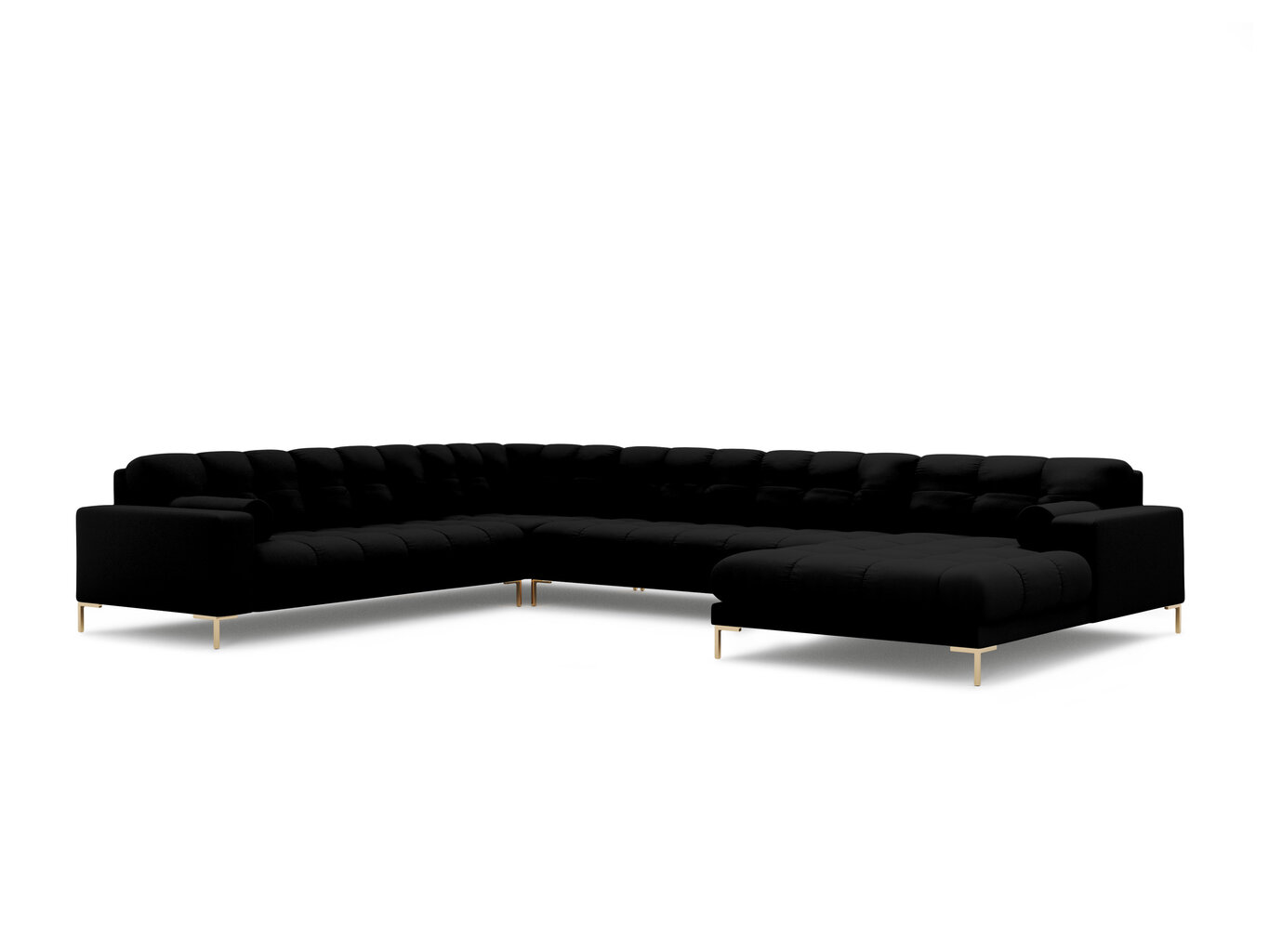 Stūra dīvāns Cosmopolitan Design Bali, melns cena un informācija | Stūra dīvāni | 220.lv