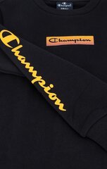 Champion bērnu sporta krekls 306153-KK001, melns cena un informācija | Zēnu jakas, džemperi, žaketes, vestes | 220.lv