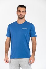 Champion T-krekls vīriešiem 218372-BS007, zils цена и информация | Мужские футболки | 220.lv