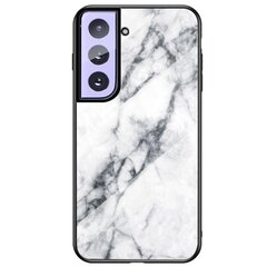 Marble cieta silikona TPU apvalks - balts Galaxy S21+ cena un informācija | Telefonu vāciņi, maciņi | 220.lv