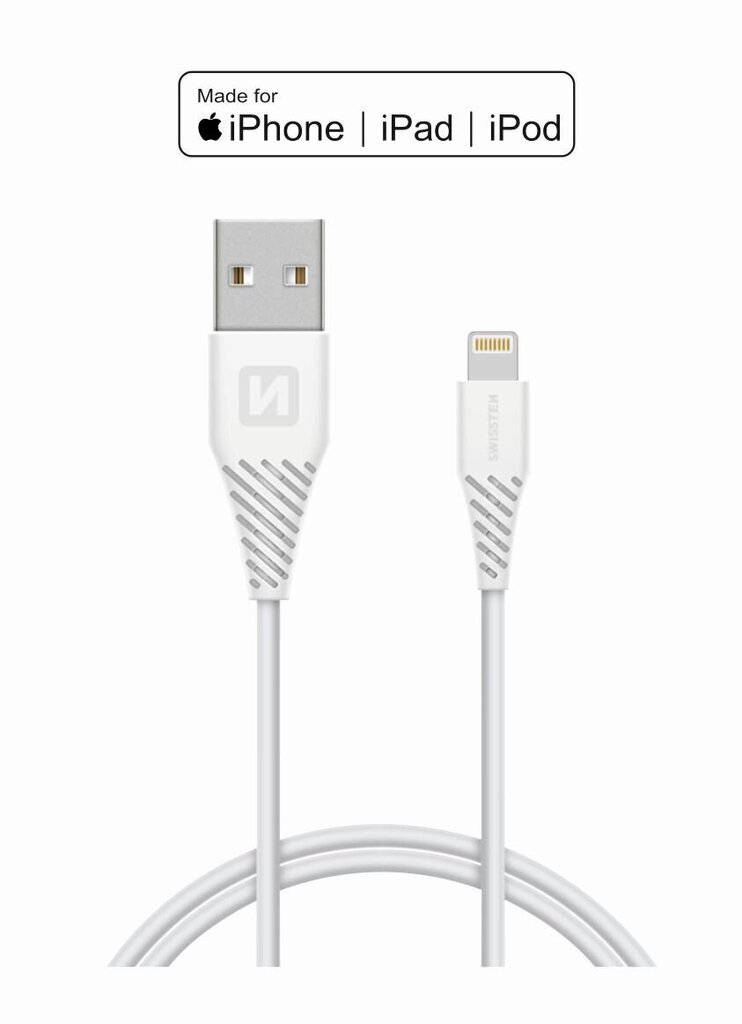 Swissten USB/Lightning, 1.2 m цена и информация | Kabeļi un vadi | 220.lv