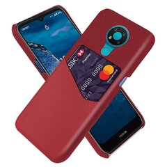 Кожаный чехол „KSQ“ Shell - красный (Nokia 3.4) цена и информация | Чехлы для телефонов | 220.lv