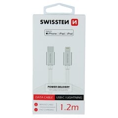 Swissten USB-C/Lightning, 1.2 m цена и информация | Кабели и провода | 220.lv