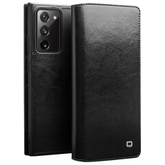 Чехол-книжка „QIALINO“ - чёрный (Galaxy Note 20) цена и информация | Чехлы для телефонов | 220.lv