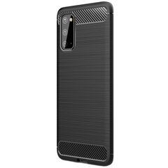 „Carbon“ твердый силиконовый чехол (TPU) - черный (Galaxy S20) цена и информация | Чехлы для телефонов | 220.lv