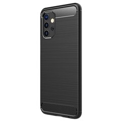 „Carbon“ твердый силиконовый чехол (TPU) - черный (Galaxy S20 Ultra) цена и информация | Чехлы для телефонов | 220.lv