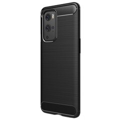 „Carbon“ твердый силиконовый чехол (TPU) - черный (OnePlus 9 Pro) цена и информация | Чехлы для телефонов | 220.lv