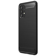 „Carbon“ твердый силиконовый чехол (TPU) - черный (Redmi 9) цена и информация | Чехлы для телефонов | 220.lv