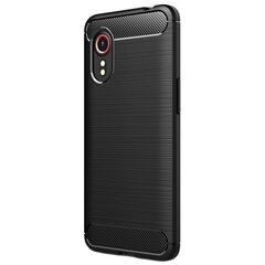 „Carbon“ твердый силиконовый чехол (TPU) - черный (Galaxy S20 Ultra) цена и информация | Чехлы для телефонов | 220.lv