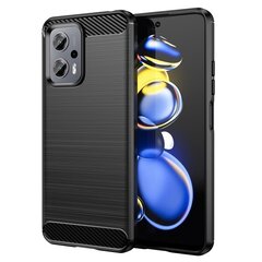 „Carbon“ твердый силиконовый чехол (TPU) - черный (Poco X4 GT / Redmi Note 11T Pro / Redmi Note 11T Pro+) цена и информация | Чехлы для телефонов | 220.lv