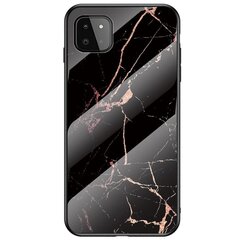 „Marble“ твердый силиконовый (TPU) чехол - чёрный (Galaxy A22 5G) цена и информация | Чехлы для телефонов | 220.lv